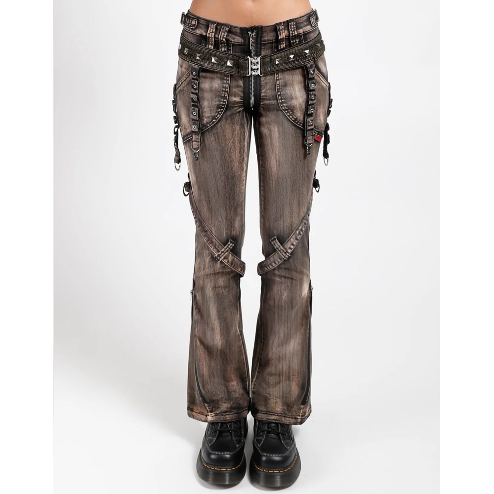 Tripp NYC - Power Belt Rust Wash Flared Hose - Braun